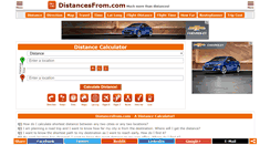 Desktop Screenshot of distancesfrom.com
