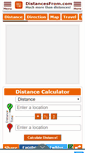 Mobile Screenshot of distancesfrom.com